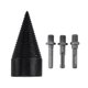 thumbnail image 2 of Firewood Log Splitter Kindling Splitting Wood Drill Bit with 3 Drilling Handles Firewood Log Drill Bits Labor Saving 42MM, 2 of 5