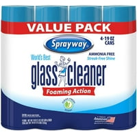 Sprayway Glass Cleaner Cleans All Glass Surfaces By Dissolving Dirt Grease Grit And Grime It Sprays A Heavy Best Glass Cleaner Glass Cleaner Cleaning Glass
