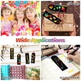 thumbnail image 3 of YAOMOBB Colored Scratch Paper Rainbow Scratch Bookmark Set DIY Art Kit with Hanging Hole for Gift and Party Favors Includes 48 Ribbons and Stylus, 3 of 6