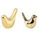 thumbnail image 4 of 2PCS Golden Gold Ceramic Bird Figurines Modern Ceramic Bird Statues Animal Sculpture Home Decoratio, 4 of 5