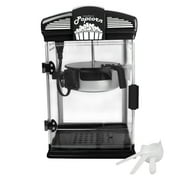 West Bend 82515B Hot Oil Theater Style Popper Machine with Nonstick Kettle Includes Measuring Cup Oil and Popcorn Scoop, 4-Ounce, Black