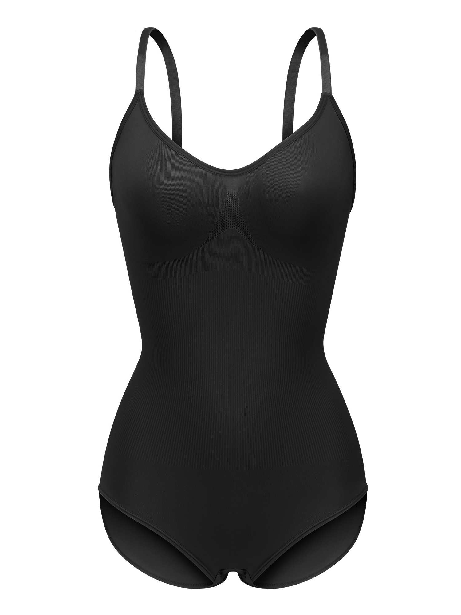 Bodysuit Tummy Control Thong Shapewear Backless Body Shaper Deep VNeck