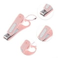 thumbnail image 3 of Unique Bargains 1 Pc Round Ring Nail Clippers Toenail Clippers 3.15"x0.98" Pink, 3 of 7