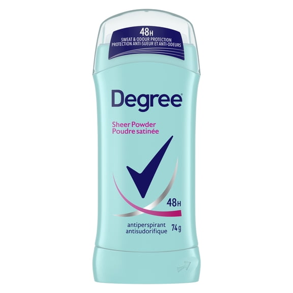 Degree Antiperspirant Stick for Women, Sheer Powder, 48-Hour Sweat & odour Protection, 74g