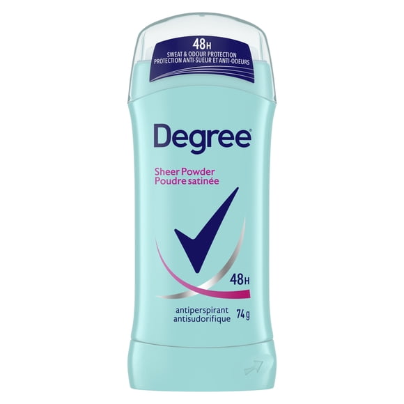 Degree Antiperspirant Stick for Women, Sheer Powder, 48-Hour Sweat & odour Protection, 74g