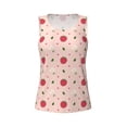thumbnail image 3 of Picia Strawberry Pattern Women's Workout Tank Top,Breathable Activewear,Slim Fit Athletic Top,Versatile Workout Moisture-wicking top-Medium, 3 of 9
