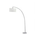 thumbnail image 3 of 86 Inch Allegro Silver Arc White Marble Floor Lamp, 3 of 3
