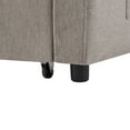 thumbnail image 4 of 55.9" Light Grey Convertible Sofa Bed Loveseat - 3 USB Ports, 2 Cup Holders, Side Pockets &amp; 360° Swivel Phone Holder for Living Room Comfort, 4 of 46