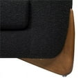 thumbnail image 7 of Jennifer Taylor Home Alpine 90.5" Modern Scandinavian Boucle Minimalist Round Arm Sherpa Sofa, Ebony Black, 7 of 7