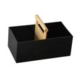 thumbnail image 2 of TISHITA Countertop Organizer,Desktop Storage Box,,Bathroom Kitchen Counter Organizer with Wooden Handle for Entryways Desktop Black, 2 of 8
