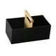 thumbnail image 2 of Caja de almacenamiento de escritorio, organizador de encimera, soporte creativo multiusos para artículos de tocador Negro, 2 of 9