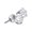 White, variant on 14K White Gold Round Diamond Solitaire Earrings 2cttw Certified