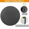 thumbnail image 5 of HomGarden 36'' Circle Wall Mirror Modern Black Framed Round Mirror Home Bathroom, 5 of 10