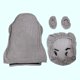 thumbnail image 5 of Fundas para sillas de juegos, fundas para asientos de sillas de oficina con fundas para reposabrazos, asiento elástico y funda trasera para sillón Caqui mayimx funda de asiento, 5 of 9
