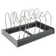 thumbnail image 1 of Kitchen Cabinet Bakeware Holder Rack, Pot And Pan Organizers Rack 7 Dividers Detachable Easy To Install  For Countertop, 1 of 8