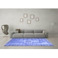 thumbnail image 3 of Ahgly Company Machine Washable Indoor Rectangle Abstract Blue Contemporary Area Rugs, 7' x 10', 3 of 4