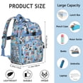thumbnail image 6 of German Shorthaired Pointer Dog and Flower Backpack for School,Cute School Bag,Schoolbag with Adjustable Shoulder Straps & Padded Back,15.25"x11.5"x5.25", 6 of 6