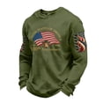 thumbnail image 5 of Men's T Shirts Spring Fall Long Sleeve Funny Graphic Tops Casual Loose Fit Comfortable Men Shirts Army Green L, 5 of 5
