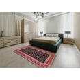 thumbnail image 5 of Ahgly Company Machine Washable Indoor Square Traditional Deep Red Area Rugs, 3' Square, 5 of 7