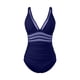 thumbnail image 4 of Conjunto de bikini liso sin mangas para mujer, traje de baño push-up acolchado, ropa de playa, traje de baño de poliéster, 4 of 4