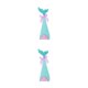 thumbnail image 4 of Wosthever 20 bolsas únicas con adhesivo: cajas de regalo para fiestas simples y modernas, chapado en polvo brillante de doble cara sin TBlue + Sirena Azul+Púrpura 2Conjunto, 4 of 6