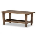 thumbnail image 1 of Baxton Studio Table Basse en Noyer Moderne Mi-Siècle avec Étagère Ouverte Solide, Noyer, 1 of 4