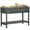 Dark Grey, variant on Outsunny 43.25" x 18" x 30" Raised Garden Bed Wooden Planter with Shelf