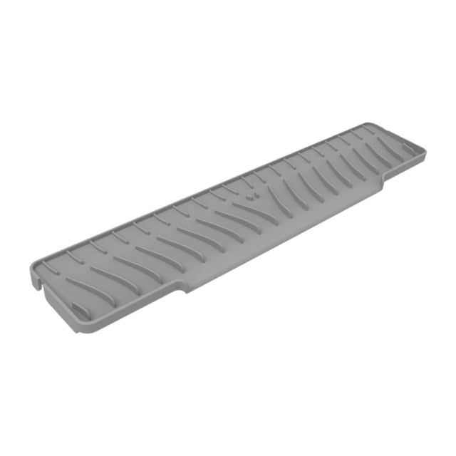 Tapete para grifo de fregadero de cocina, protector de encimera, bandeja para fregadero, almohadilla de secado, recogedor de goteo Gris