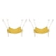thumbnail image 3 of Hamaca Tumbona para Gatos Methold cómodo colgante amarillo 2Conjunto, 3 of 6