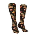 thumbnail image 3 of Kdxio Colorful Tulips Funny Silky Novelty Funky Long Knee High Socks Soft 3D Print Cosplay Crazy Stockings for Men Women, 3 of 8