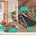 thumbnail image 4 of Bloom Rugs Washable Non-Slip 6' x 9' Rug - Orange/Teal Blue Traditional Bordered Area Rug for Living Room, Bedroom, Dining Room, and Kitchen - Exact size: 6' x 9', 4 of 9