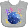 thumbnail image 3 of Inktastic Gemini Constellation Zodiac Sign Illustration Boys or Girls Baby Bib, 3 of 4