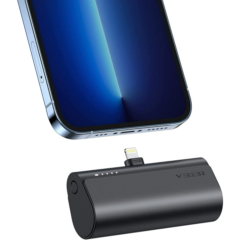 Portable Charger, USB C Power Bank, VEGER 5000mAh Mini Battery Pack Fast  Charging 20W Small Charging