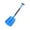 Blue, variant on SunniMix Collapsible Snow Shovel 24.8-32.2inch Aluminum Alloy for Gardening Versatile Red
