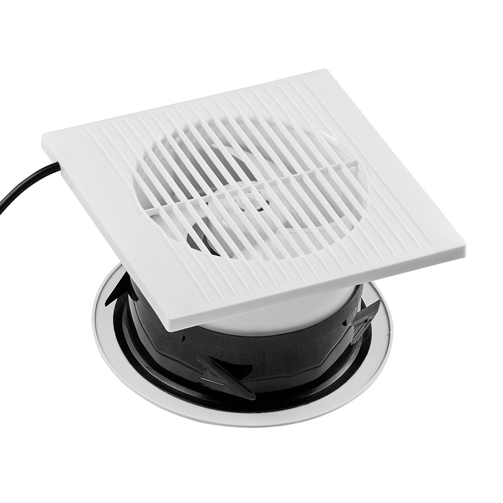 Chateauy 6 Inch Through-The-Wall Ventilation Fan, 110 CFM AC Motor Quiet Easy Installation Exhaust Fan for Bathroom, Garage, Laundry Room, Storage Room Air Exchange