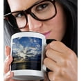thumbnail image 2 of 3drose, Sunset over Ocean - Na04 Dpb0000 - Douglas Peebles, 11oz Two-tone Black Mug, 2 of 6