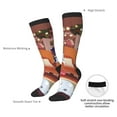 thumbnail image 4 of Masiiu Bluey Print Adult Crew socks, Comfortable Novelty Colorful Patterned, Breathable, Stylish Colorblock for Men Women, 4 of 6