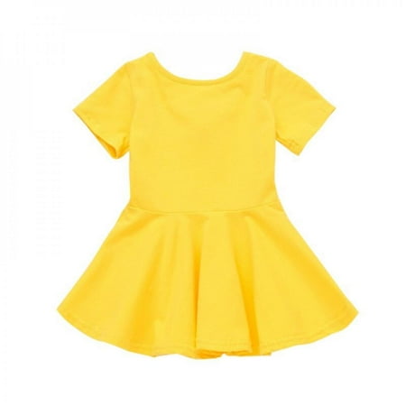 

Clearance!Baby Girls Cute Backless Dress Toddler Kids Baby Girl Cotton Princess Casual Beach Dress Outfits Clothes