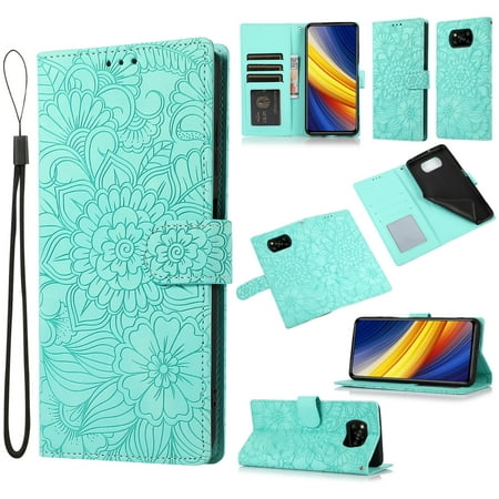 For Xiaomi POCO X3 NFC / X3 Pro / X3 Skin Feel Embossed Sunflower Horizontal Flip Leather Case & &