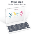 thumbnail image 6 of Rechargeable Bluetooth Keyboard and Mouse Combo Ultra Slim Full-Size Keyboard and Mouse for Ulefone Note 11P and All Bluetooth Enabled Mac/Tablet/iPad/PC/Laptop - Shadow Grey with Black Mouse, 6 of 7