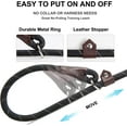 thumbnail image 5 of Fida Durable Slip Lead Dog Leash, 6 FT x 1/2" Heavy Duty Dog Loop Leash, Comfortable Strong Rope Slip Leash for Large, Medium Dogs, No Pull Pet Training Leash with Highly Reflective, Black, 5 of 6