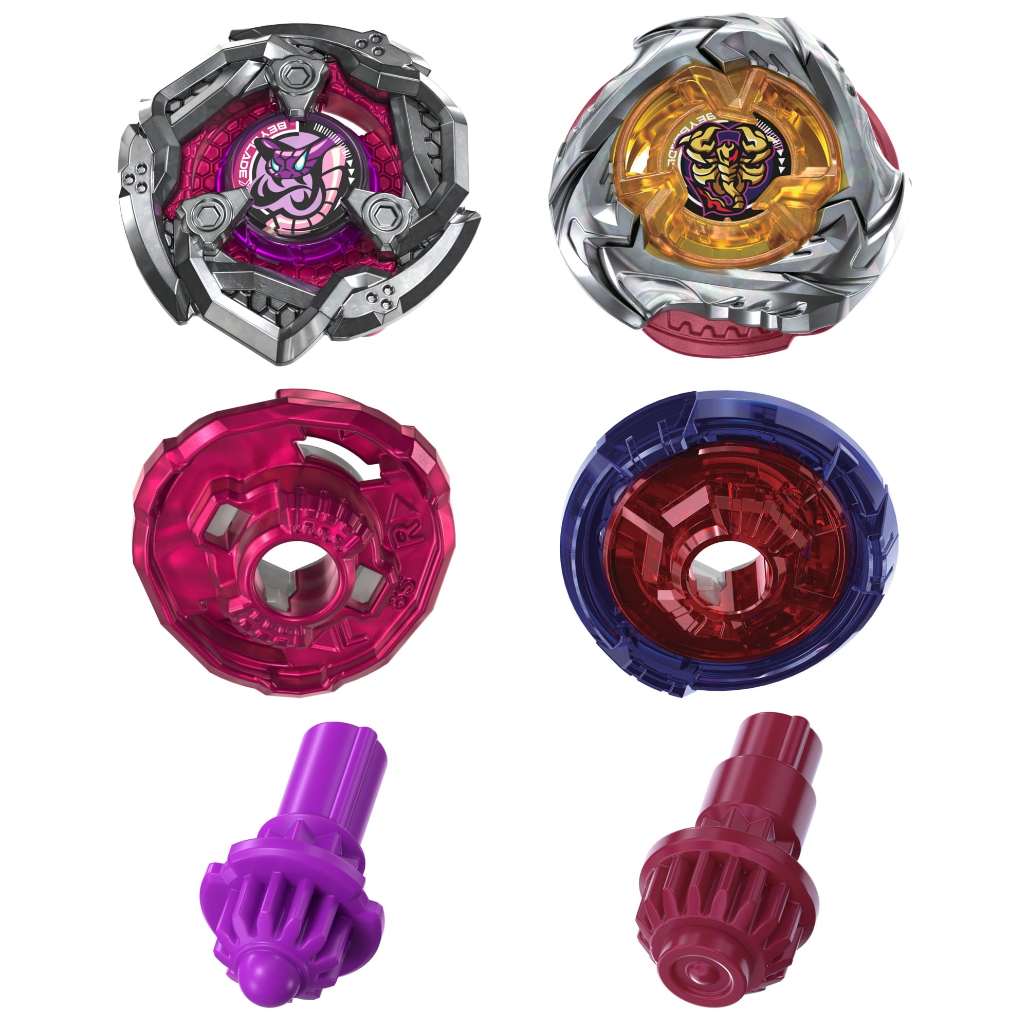 Beyblade X Spear Scorpio 0-70Z UX & Tail Viper 3-85LO BX Dual Pack Set, Ages 8+