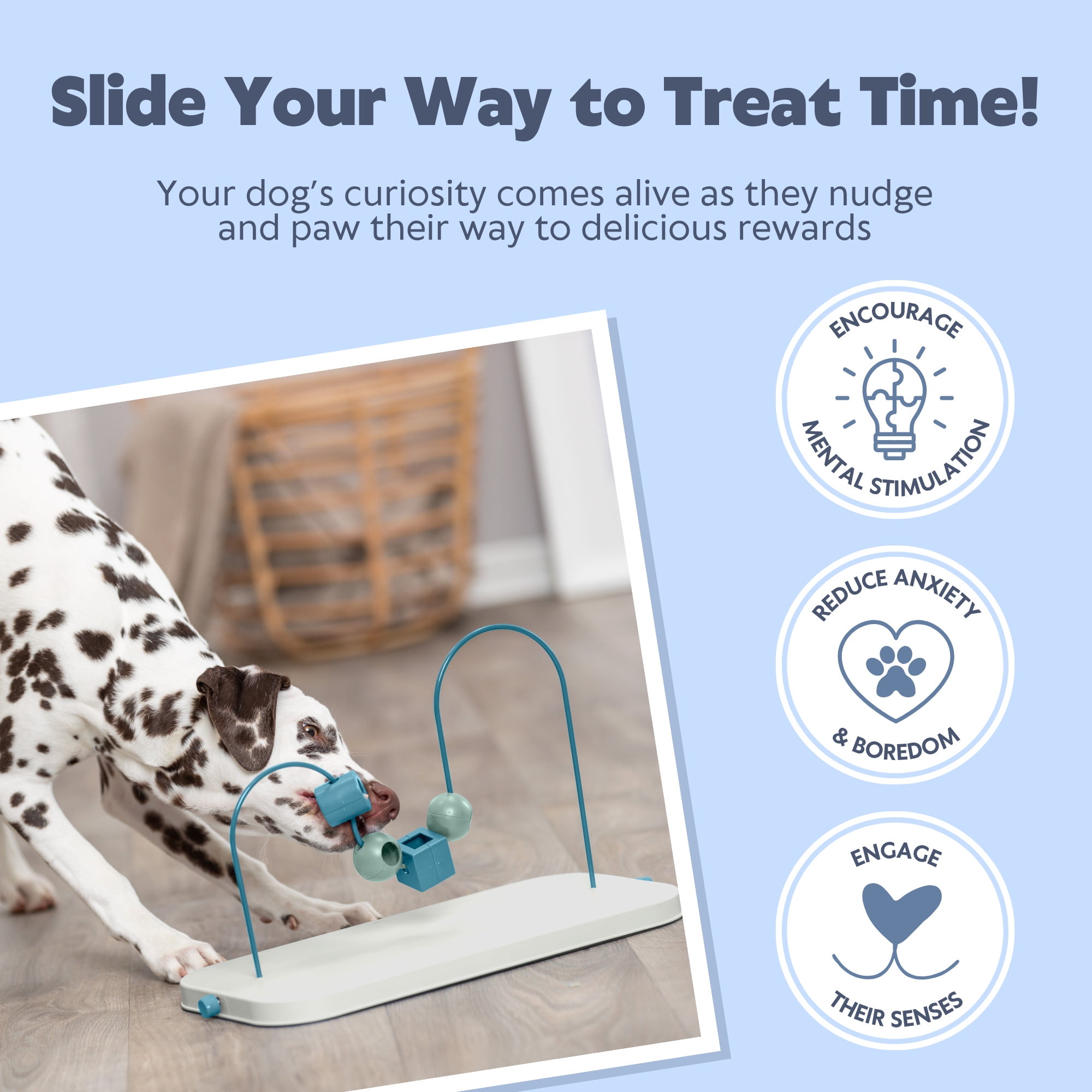 TRIXIE Dog Activity Skills Loop Strategy Game, Level 4 Advanced Food Puzzle for Smart Dogs