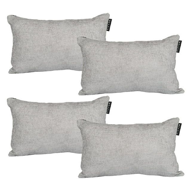 Cojin Riñonera Decorativa Rectangular Set de 4 Manhattan Gris
