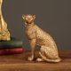 thumbnail image 2 of Estatua de guepardo de resina, figura de animal, escultura de leopardo, para sala de estar, hogar y oficina. Leopardo sentado, 2 of 6
