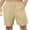 Khaki, variant on cfhntfmh Lounge Shorts for Men Soft Elastic Waisted Summer Shorts Big and Tall Casual Wide Leg Gym Running Activewear Clothes