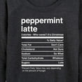 thumbnail image 3 of Instant Message - Christmas Peppermint Latte Nutrition  - Women's Lightweight French Terry Long Sleeve Shirt, 3 of 6