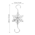 thumbnail image 2 of FUEENIRVA 10Pcs Golden Stainless Steel Christmas Stocking Holders Snowflake Design for Fireplace and Mantel, 2 of 8