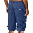 thumbnail image 6 of Cargo Shorts for Men Loose Fit Knee Length Trousers with Pockets Summer Streetwear Plus Size Shorts, 6 of 7