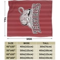 thumbnail image 3 of Campbellsville A University Fleece Blanket, Very Soft Microfiber Flannel Blanket for Couch Warm and Cozy for All Seasons, Black, 3 of 6